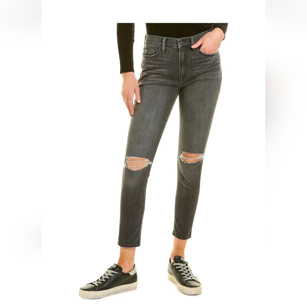 Hudson Jeans Blair High Rise Skinny Ankle Sz 28 In Charcoal